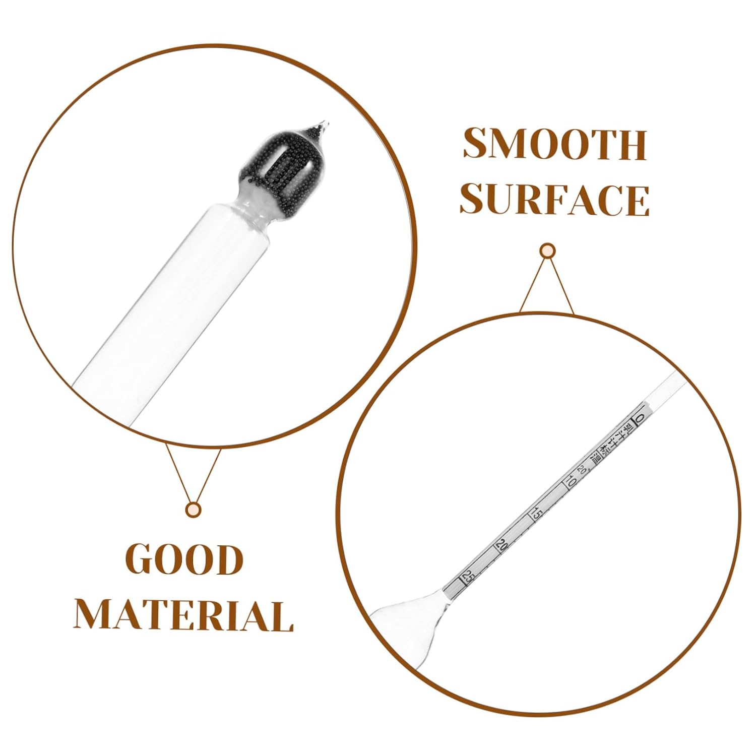 Manual Milk Hydrometer Lactate Density Meter Probe Sturdy Scale Hydrometer for Milk Dairy Testing
