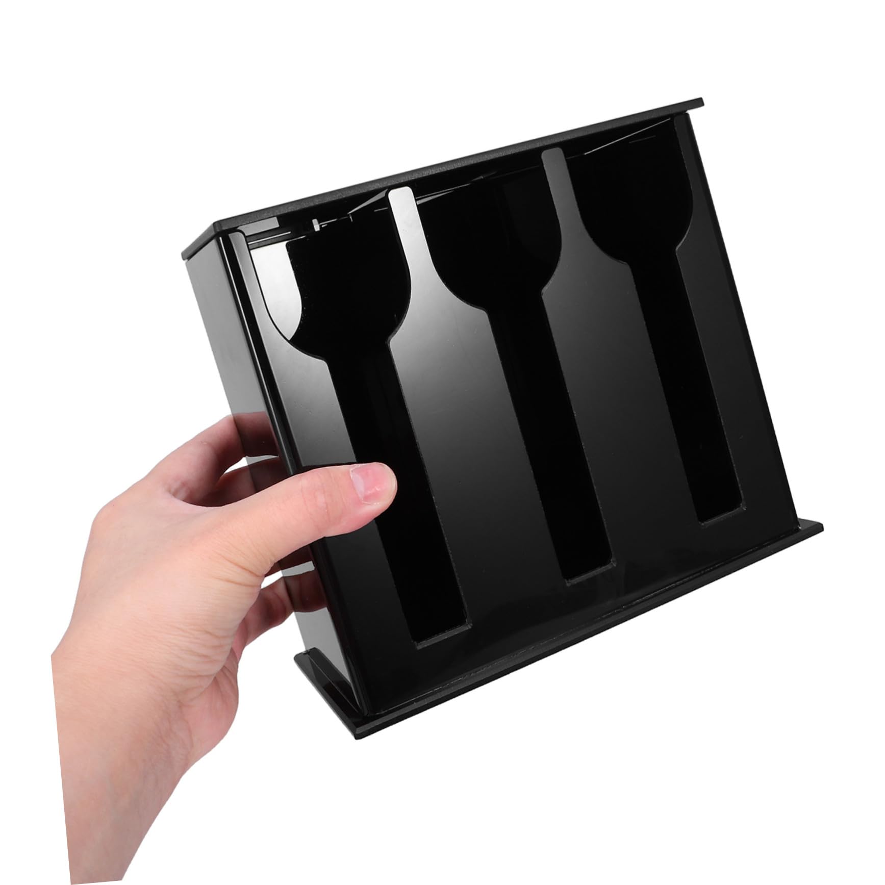 Organizador de Cubertería Acrílico con Compartimentos para Cocina Porta Cucharas con Función de Drenaje para Encimera Soporte para Utensilios Restaurante o Hogar