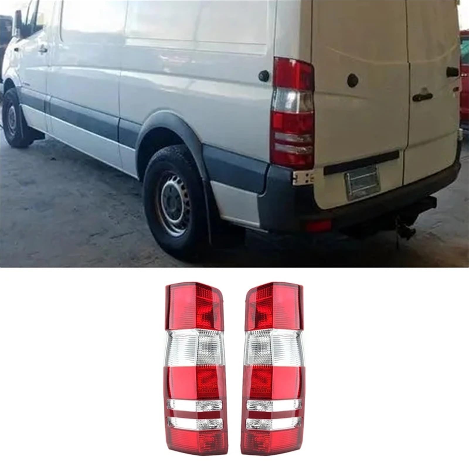 Lampa tylna zespolona Brak żarówki Pasuje do Mercedesa Pasuje do Benz Pasuje do Dodge Pasuje do Sprintera Tylne światło samochodu Zestaw tylnej lampy