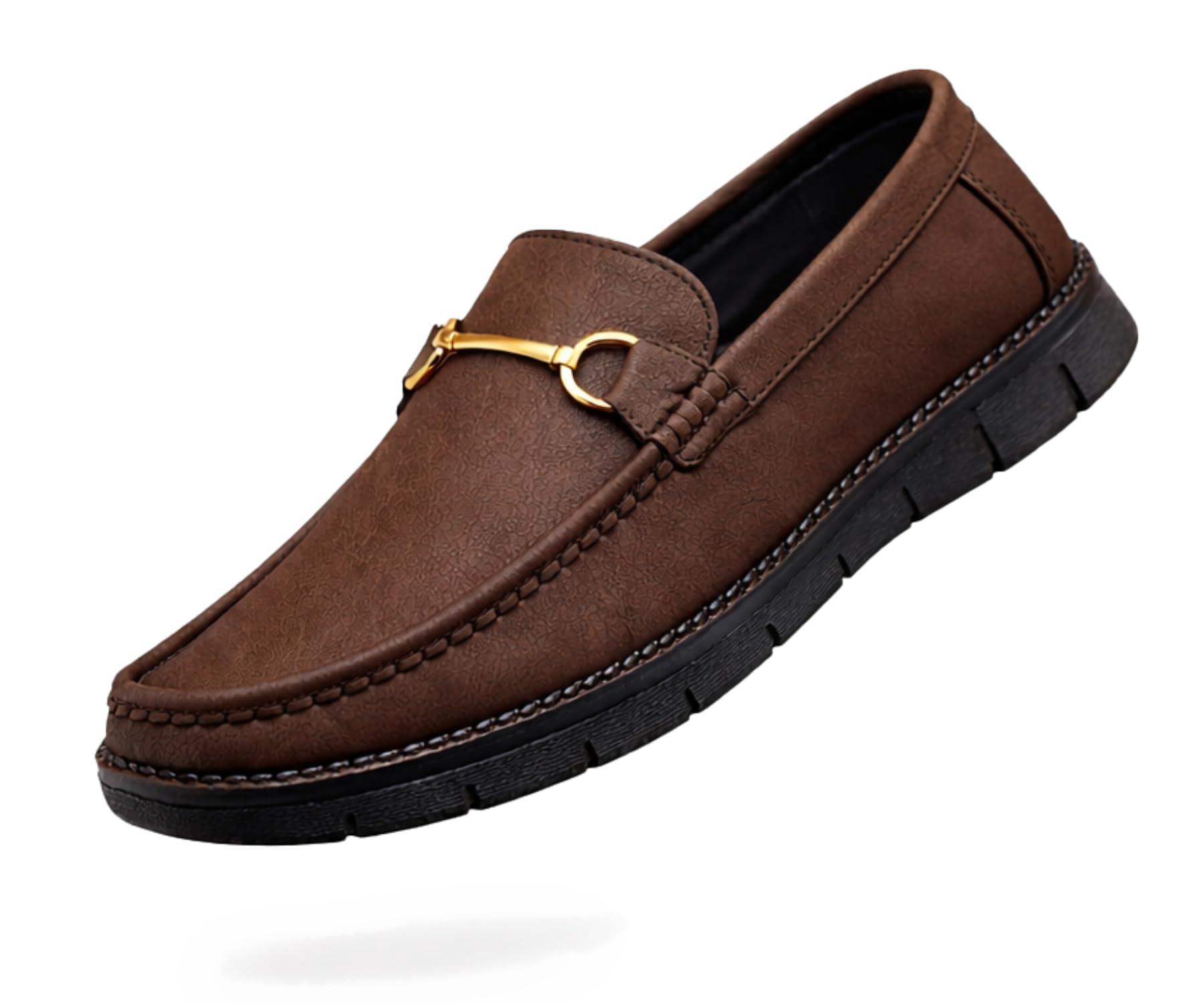 kraasa Men’s Formal Loafers | Synthetic Leather Upper | Comfortable PU Sole | Slip-On Buckle Office, Party Shoes-picture-10