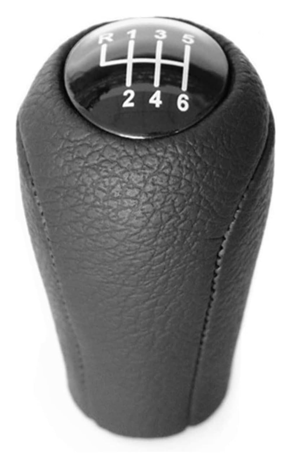 Jsrvqkms 6 Speed Car Gear Knob For Mazda 3 Bk Bl Cr Cw Ii Gh Cx-7 Er Mx-5 Nc Iii Mt Leather 5 Gear Shift Knob Shifter Lever Arm Headball(6 Speed)