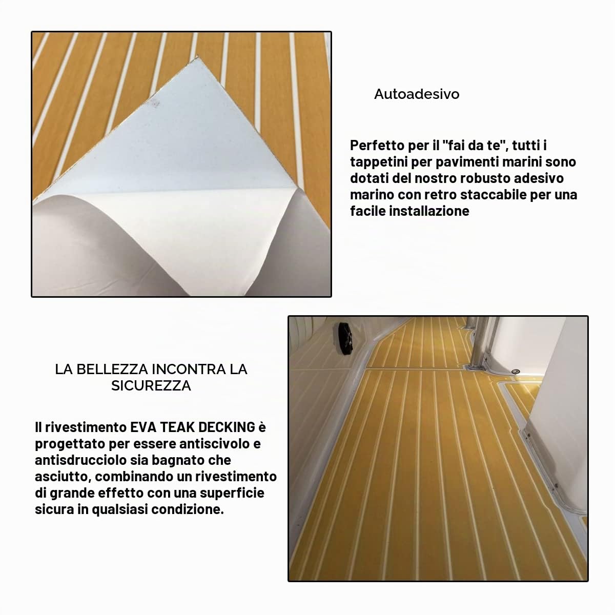 90x240cm Eva Schiuma Teak Sintetico Marino Pavimentazione Barca Tappetin Antiscivolo Autoadesiva Tappeto Imbottitura per Decking della Barca,Piattaforma da Nuoto