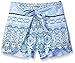 Amy Byer Girls' Big Girls' Print Tulip Tie Front Short