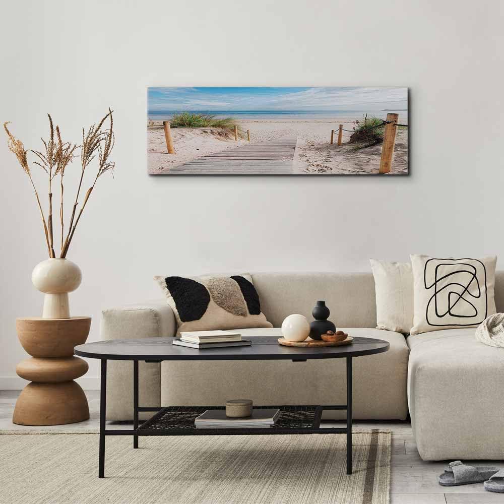 B&D XXL - Akustikbild Akustikplatten Landschaft, 150x50 cm, 1-teilig, Büro