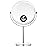 MIYADIVA Makeup Mirror, 30X Magnifying Mirror for Desk, 1X/30X Table Mirror with Stand, Double-Sided Vanity Mirror, Travel Makeup Mirror with Magnification, Desk Mirrors for Home and Office 8 in