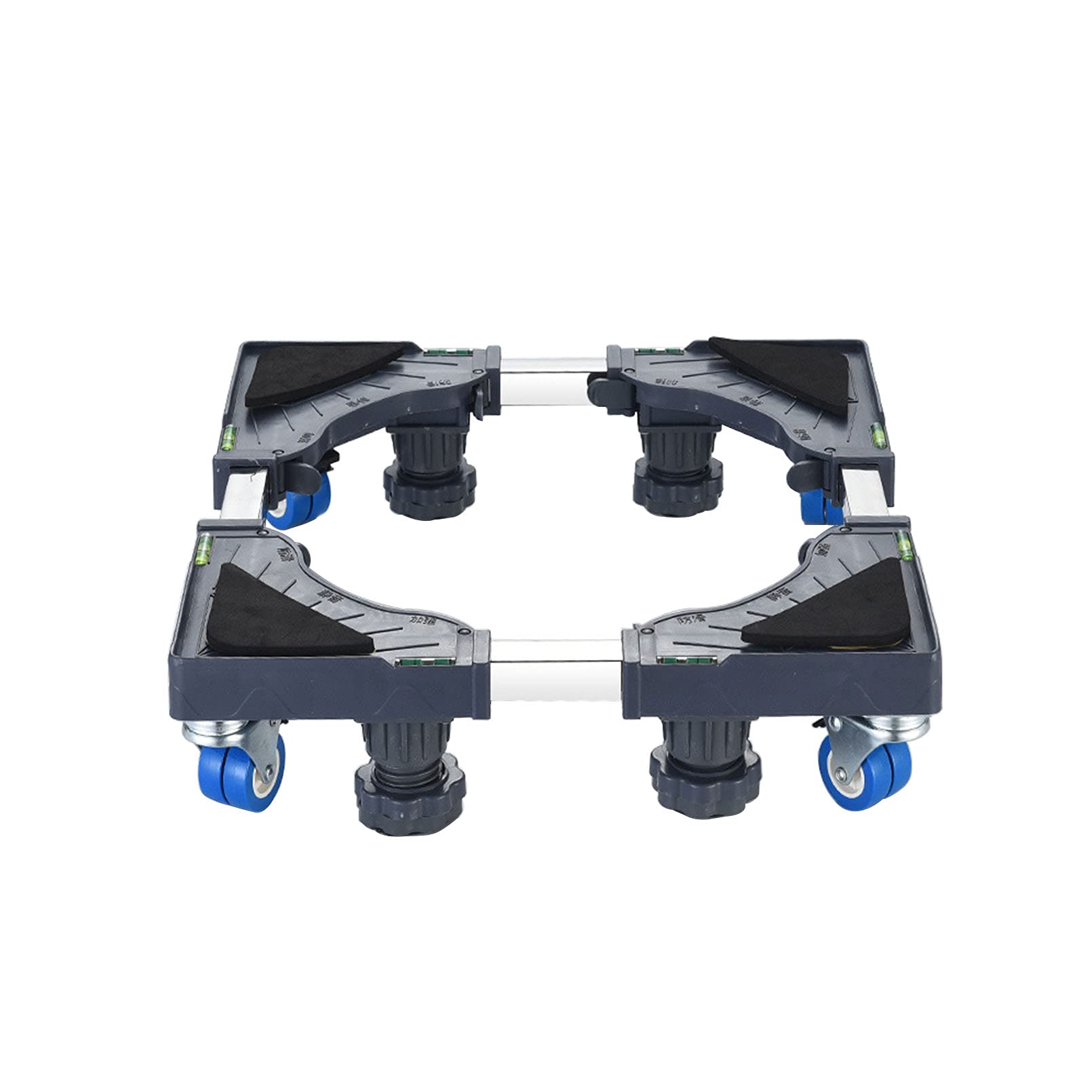 Pies de Soporte para Muebles Base para lavadoraSocle Lave Linge con Ruedas,Base de Machine à Laver Réglable Longueur/Largeur 42-65cm Base móvil Soporte para refrigerador Appliance Troll (4 Pat