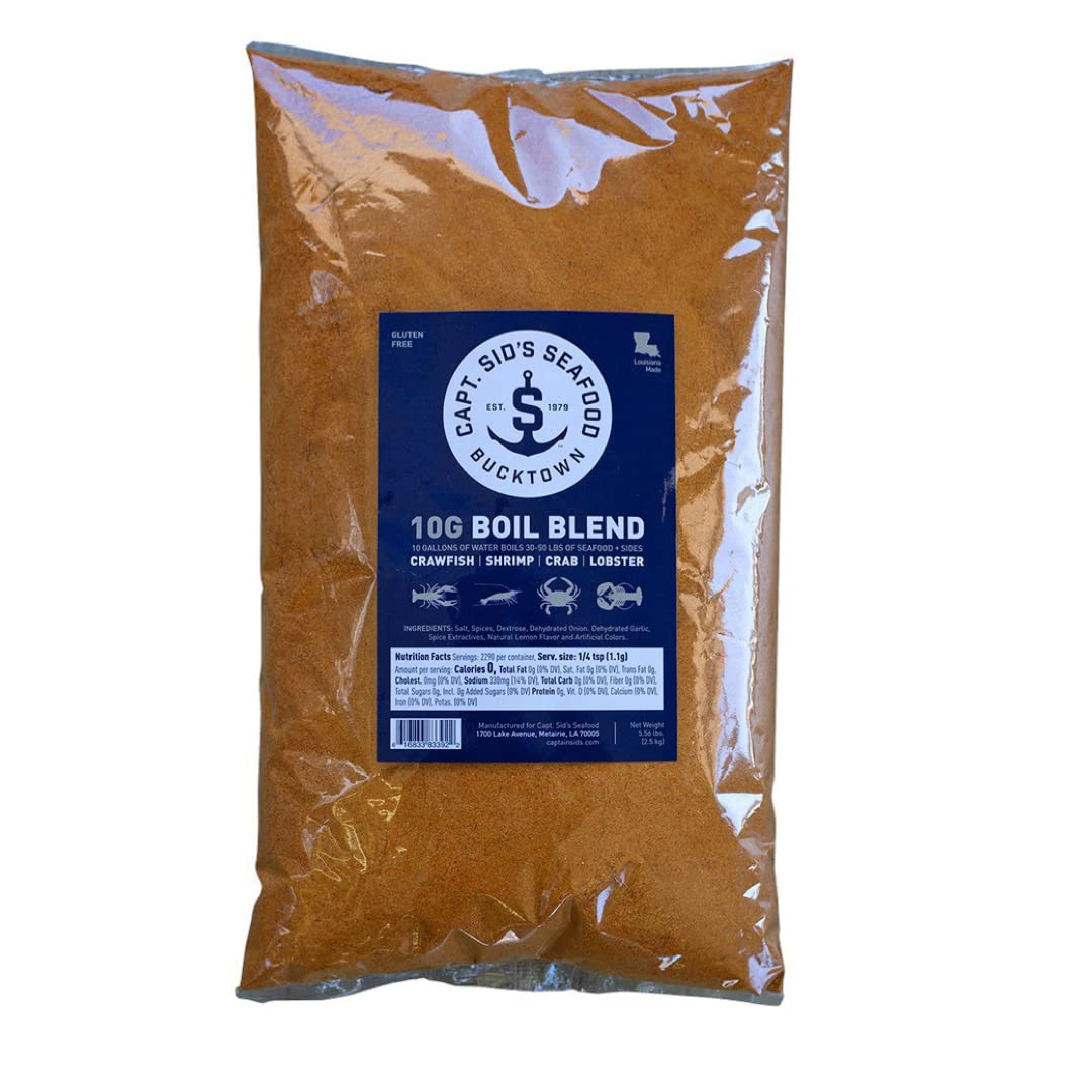 Captain Sid's Seafood Boil Blend Captain Sid’s 10G Boil Blend (Boils 30-50lbs of Seafood & Sides) 5.56lbs