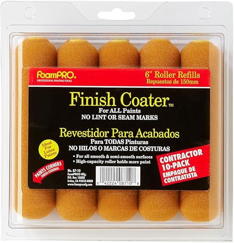 Miniatura 6 de FoamPRO 87-5 repuestos de rodillo de pintura de espuma, 6 pulgadas (paquete de 5)