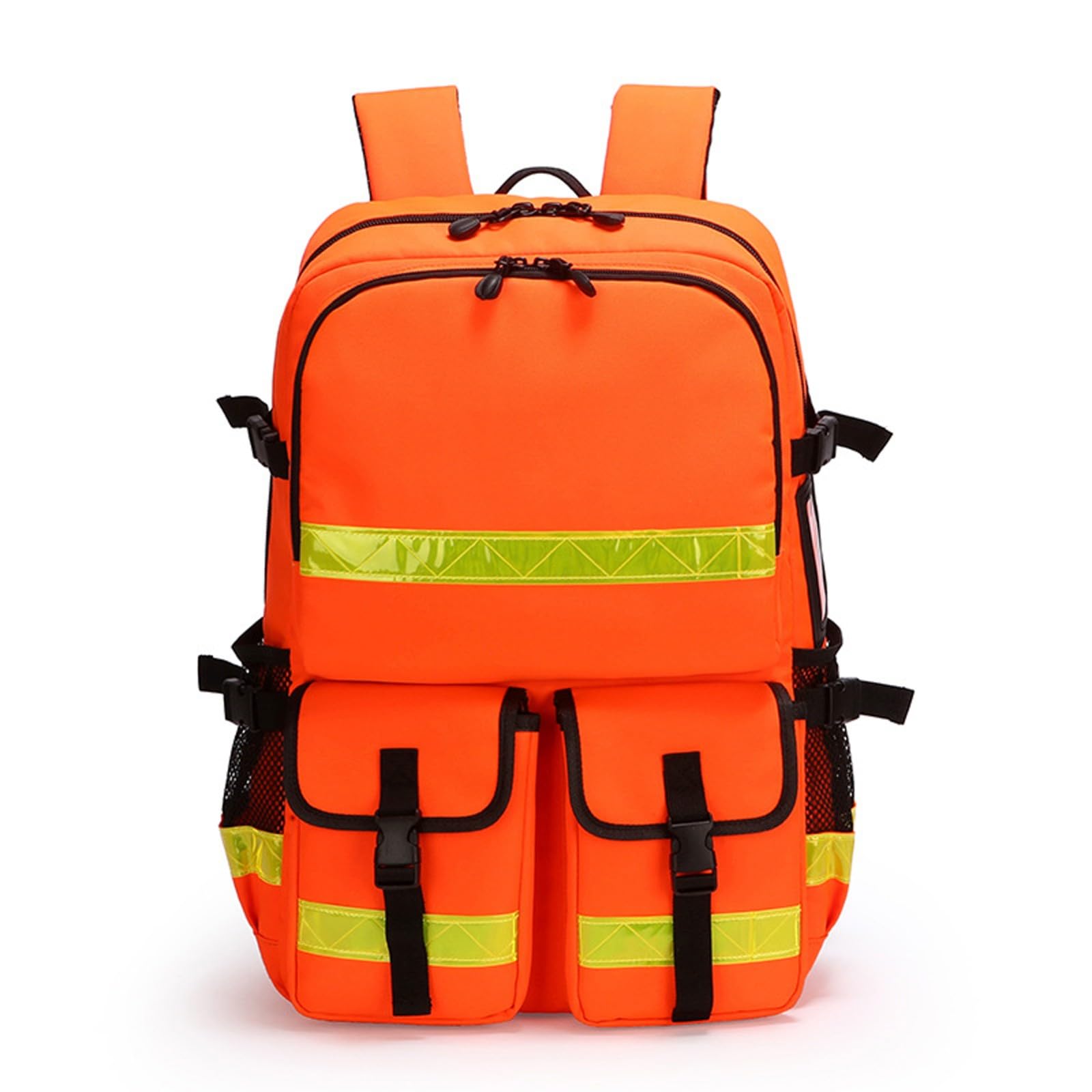 Cubstone Erste Hilfe Rucksack,Notfallrucksack Leer,Rettungsrucksack,Professional First Aid Backpack Reflektierender,Wasserdicht - Reißfest - Großer Kapazität Für Medizin,Rettung,Outdoor(Orange)