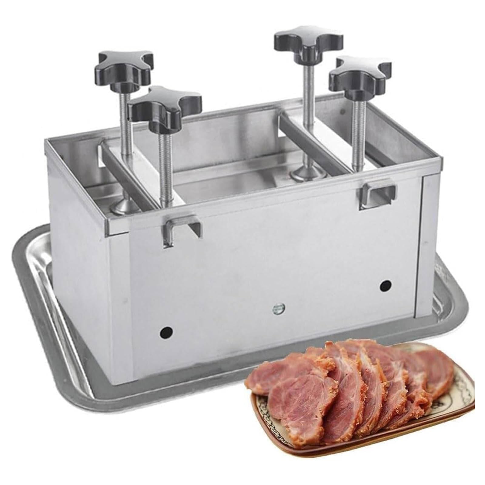 KHZKHC Stainless Steel Meat Press Mould, Tofu Press, Ham Making Kit Made, 1kg/2kg/3kg/5kg/10kg Pressing Mold, For Making Fresh Homemade Tofu, Press Cooked Meat 3kg