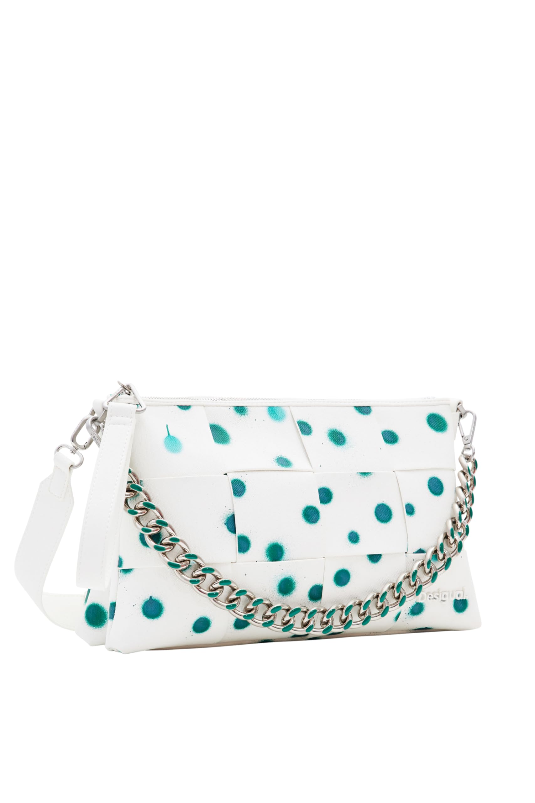 Desigual Women's New Splatter Dortmun Accessories PU Across Body Bag, White, One Size