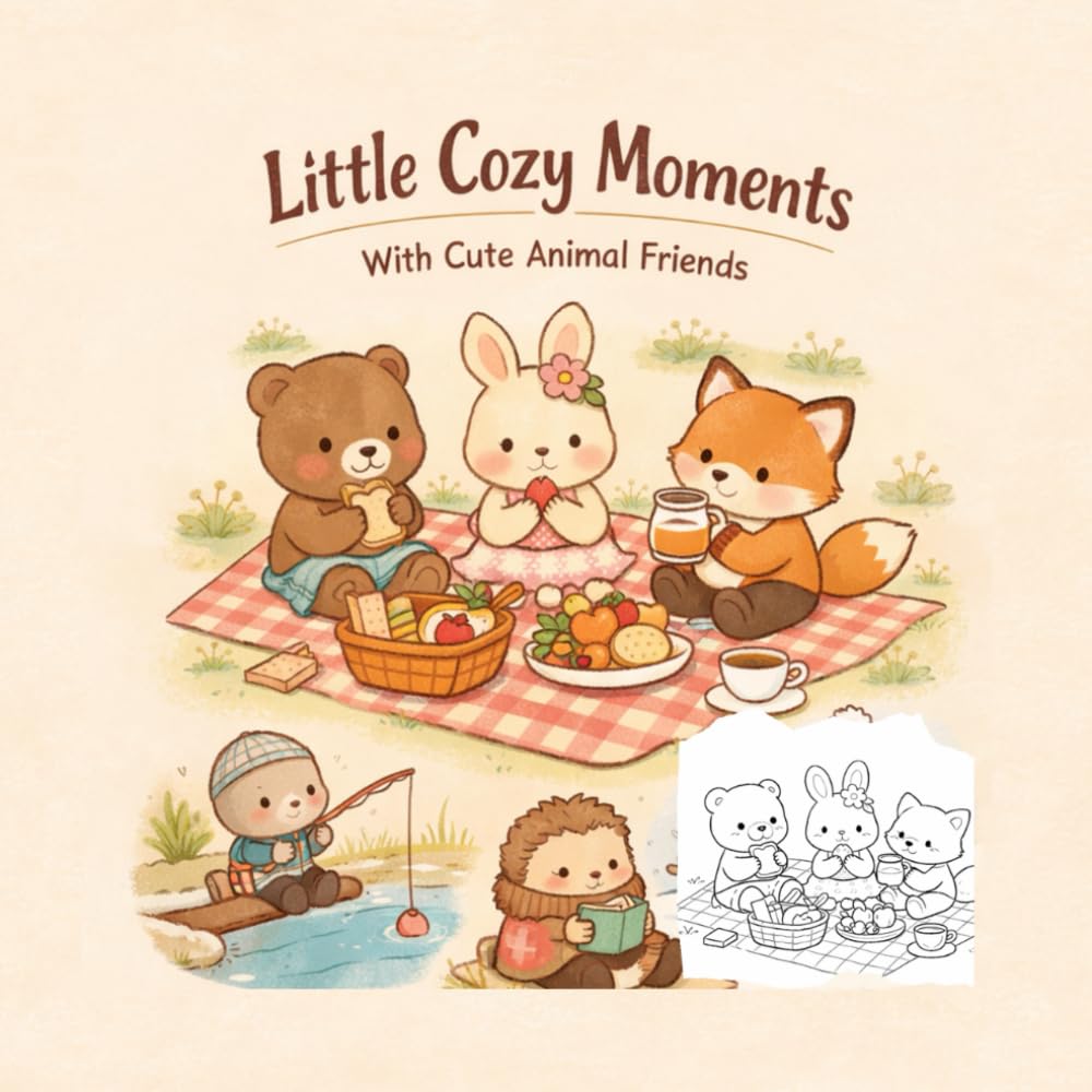 Little Cozy Moments: With Cute Animal Friends