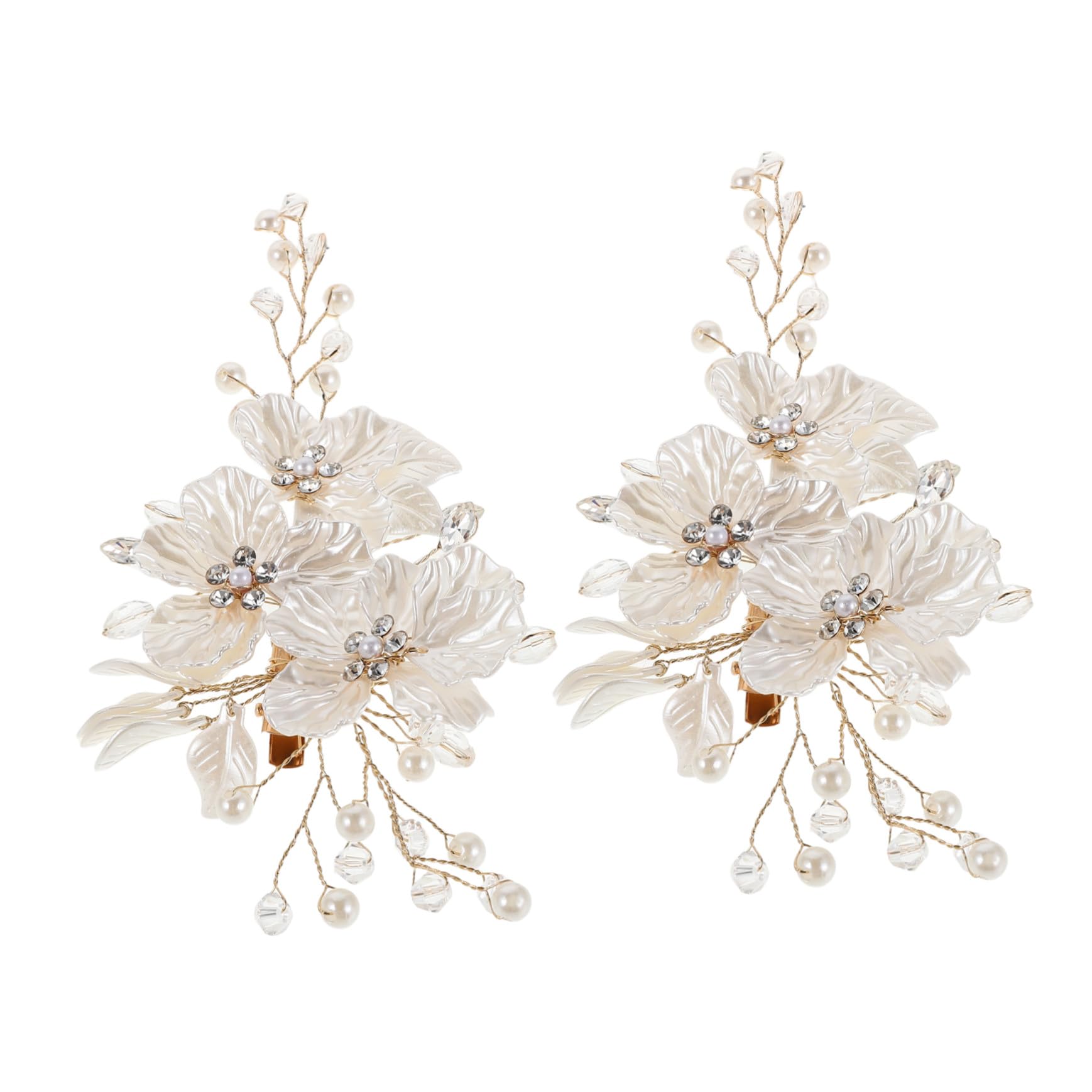 Accesorios de cabello de novia con perlas para regalar a damas de honor 8