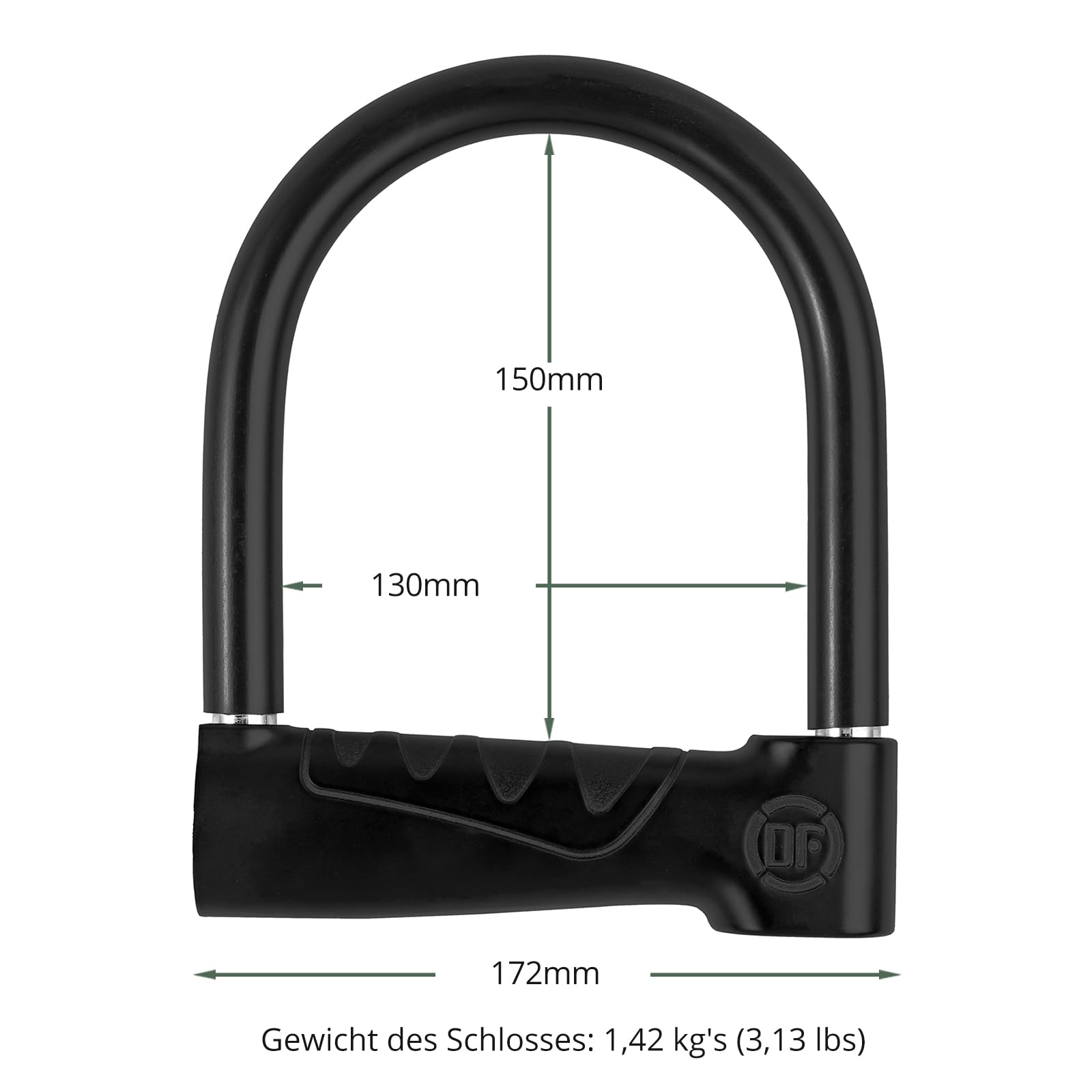 EYPINS Bügelschloss Alarm 110dB, 16mm Schweres Fahrradschloss Motorradschloss | 20T Hydraulische Zange widerstehen | wasserdicht Schloss für E-Scooter, Motorrad, Fahrrad, Roller mit 3 Schlüssel