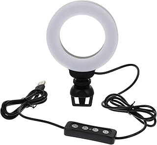 ARTIBETTER 4 Fill Light Broadcasting Clip Lighting Video Clip Light Video Conference Lighting Broadcasting Lighting LED Camera Lights Camera Webcam Light Video Light Clip-on White Abs