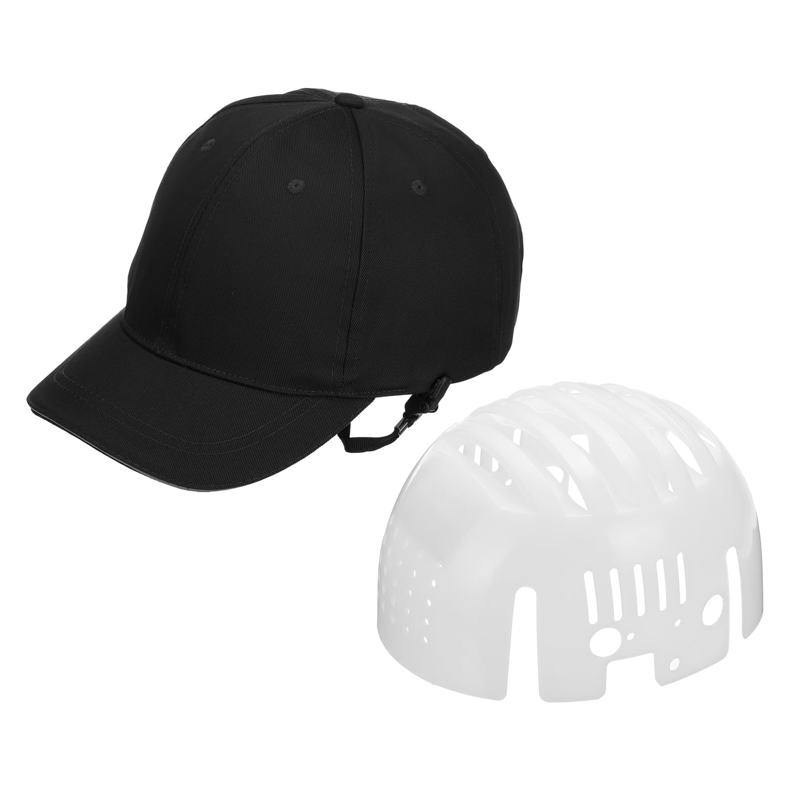PATIKIL Casco de seguridad de 23.6 pulgadas, accesorio de correa de casco, casco duro para construcción, industrial, transpirable, gorra de béisbol para deportes al aire libre, trabajo, color negro