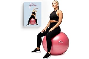 Femeo® Premium Exercise Ball and 100-Page Exercise Book