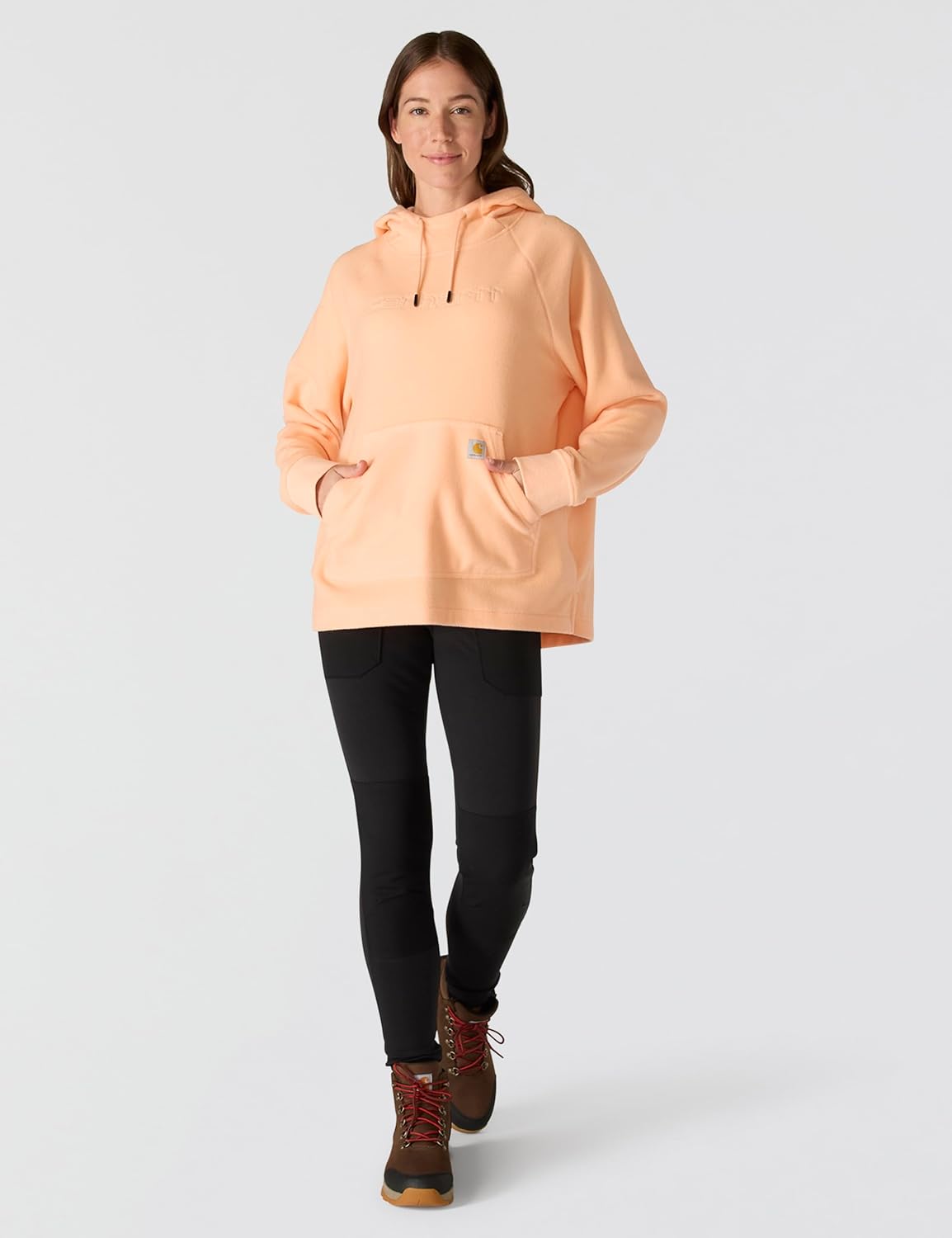 Carhartt womens Force Oversized-fit Fleece Hooded Sweatshirt - Image 3