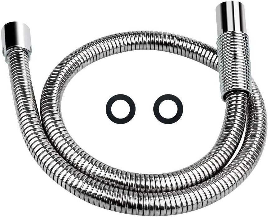 KWODE Pre-Rinse Sprayer Hose Replacement Kit for Commercial Kitchen Sink Faucet, 44” Length Stainless Commercial Dish Spray Hose Parts