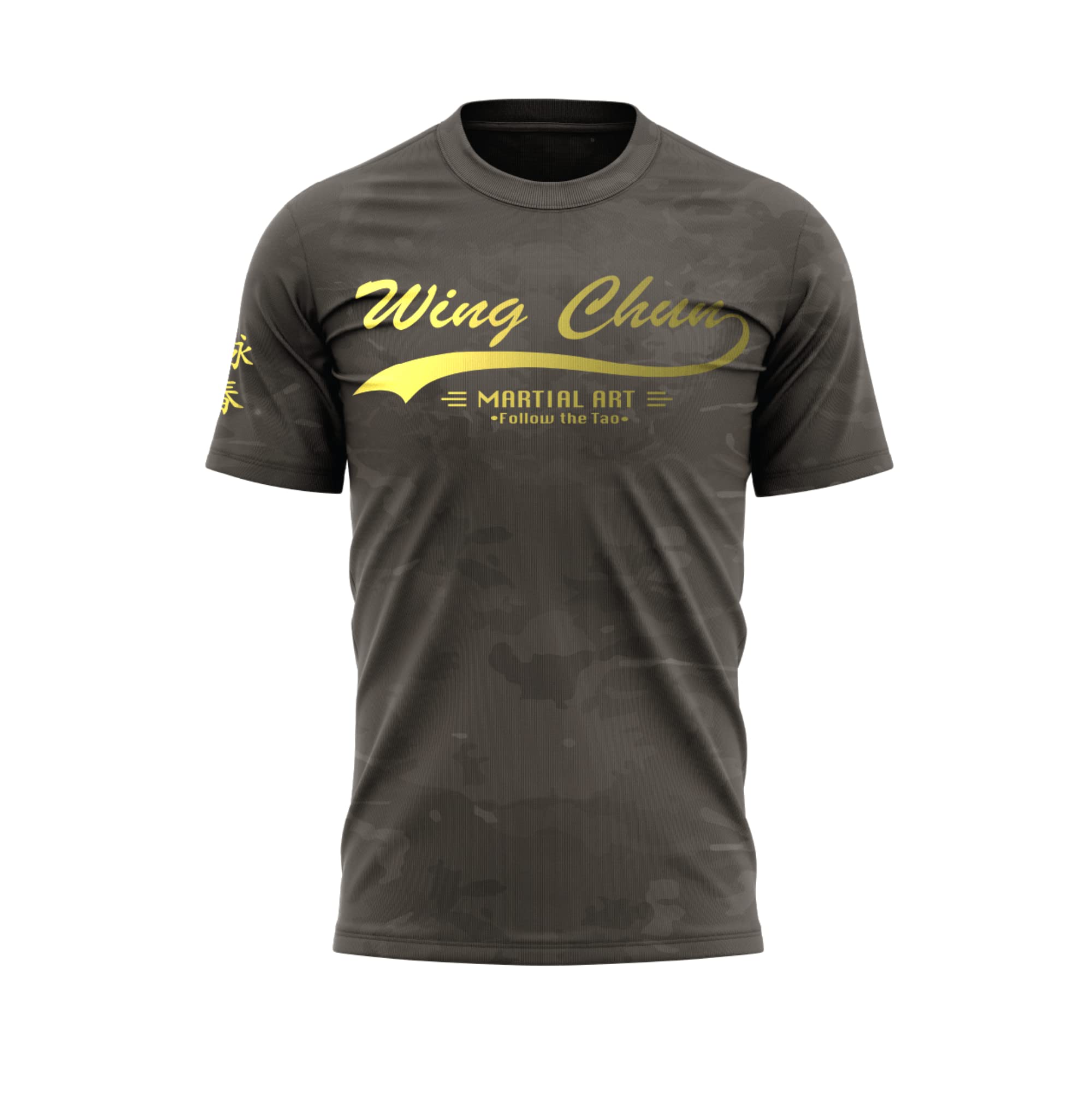 TAOWing Chun Tshirt Dry Fit T-Shirts for Men Martial Art Sport Shirts Polyester T Shirt Sublimation Short Sleeves Round Neck