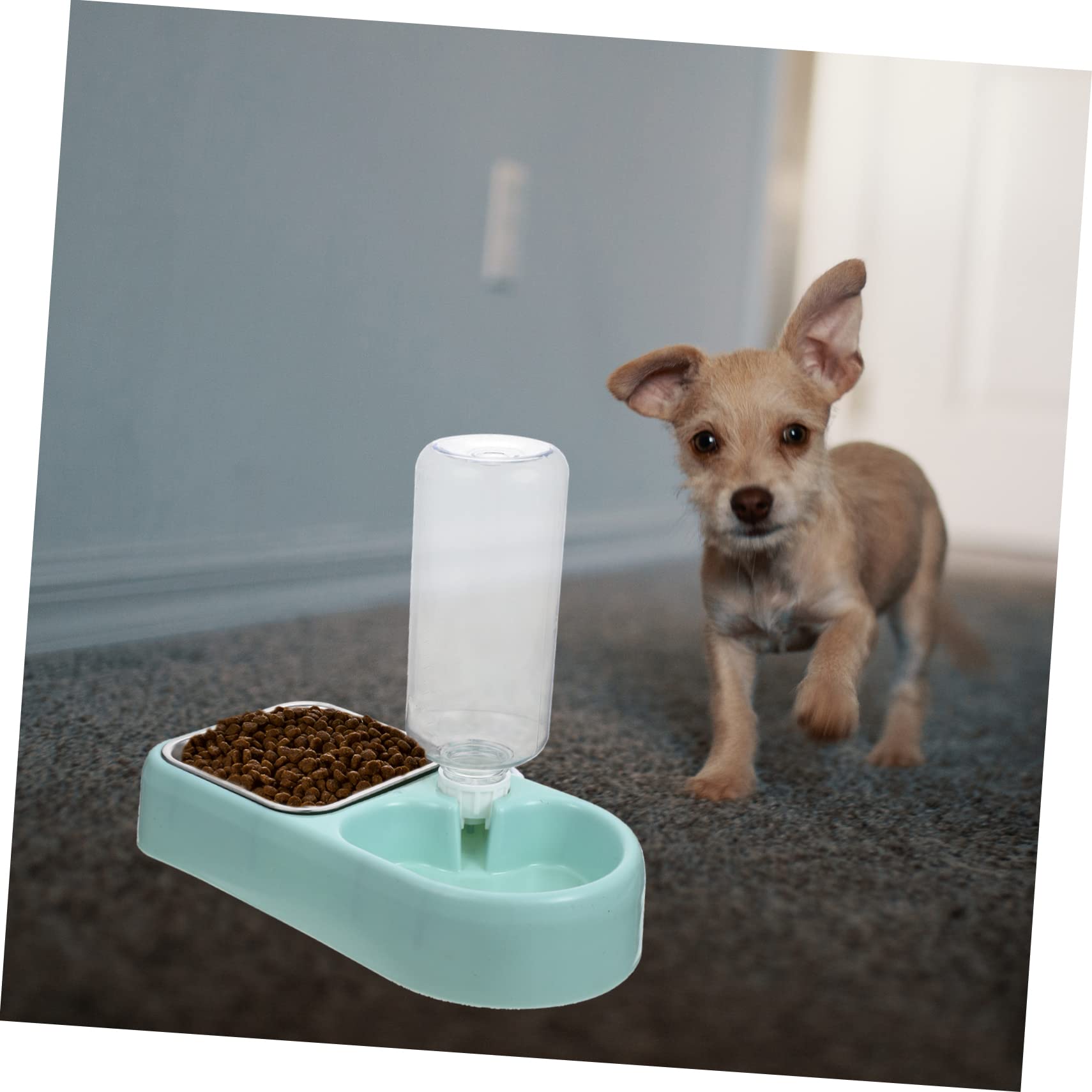 minkissy 4 juegos de cuencos colgantes para mascotas, comedero desmontable para mascotas, comedero para perros, comedero automático para mascotas, cuenco para gatos, jaula desmontable para perros,