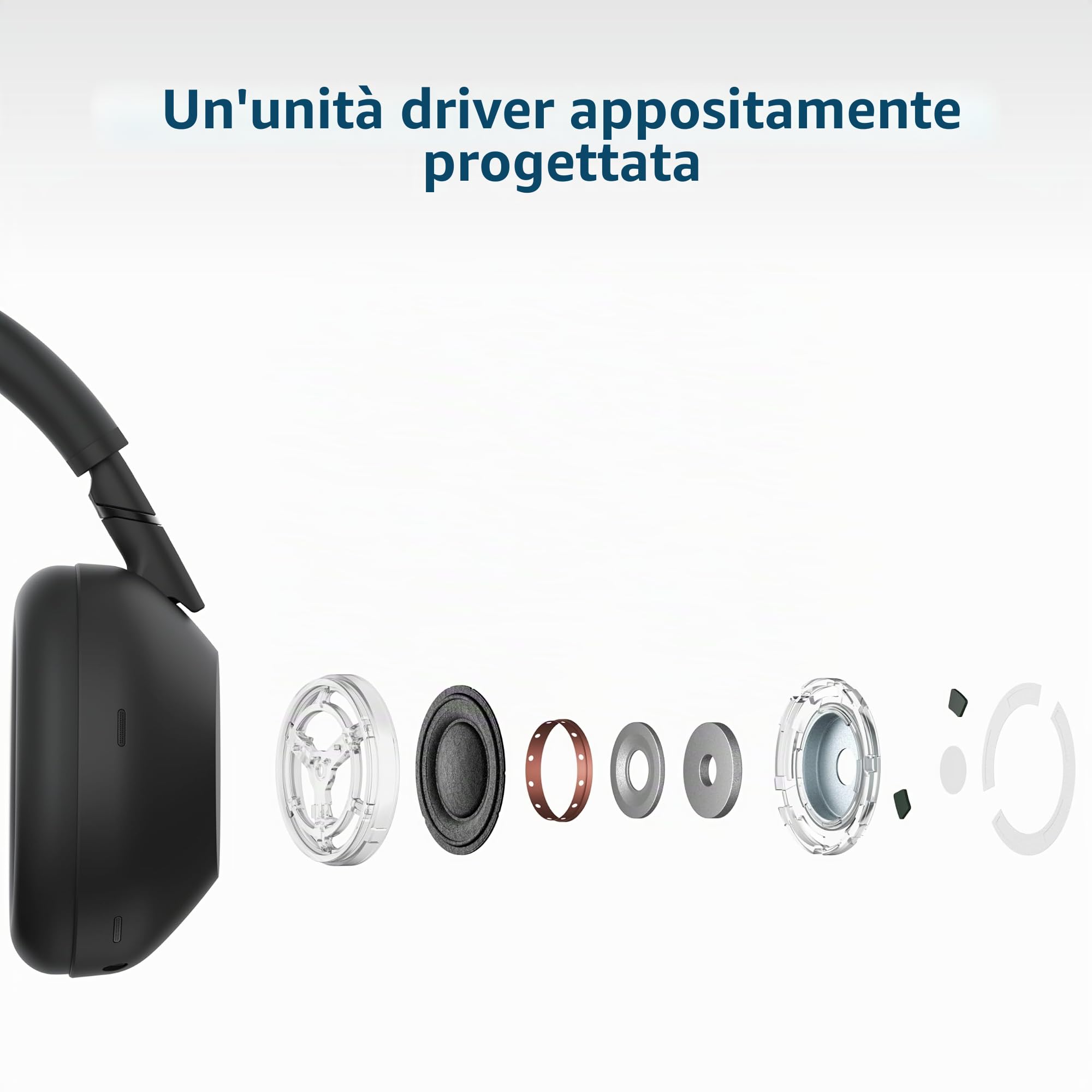 SONY WH-1000XM6 Flagship Cuffie Over-Ear senza fili Bluetooth con cancellazione del rumore, Signature Hi-Res Sound, Midnight Blue