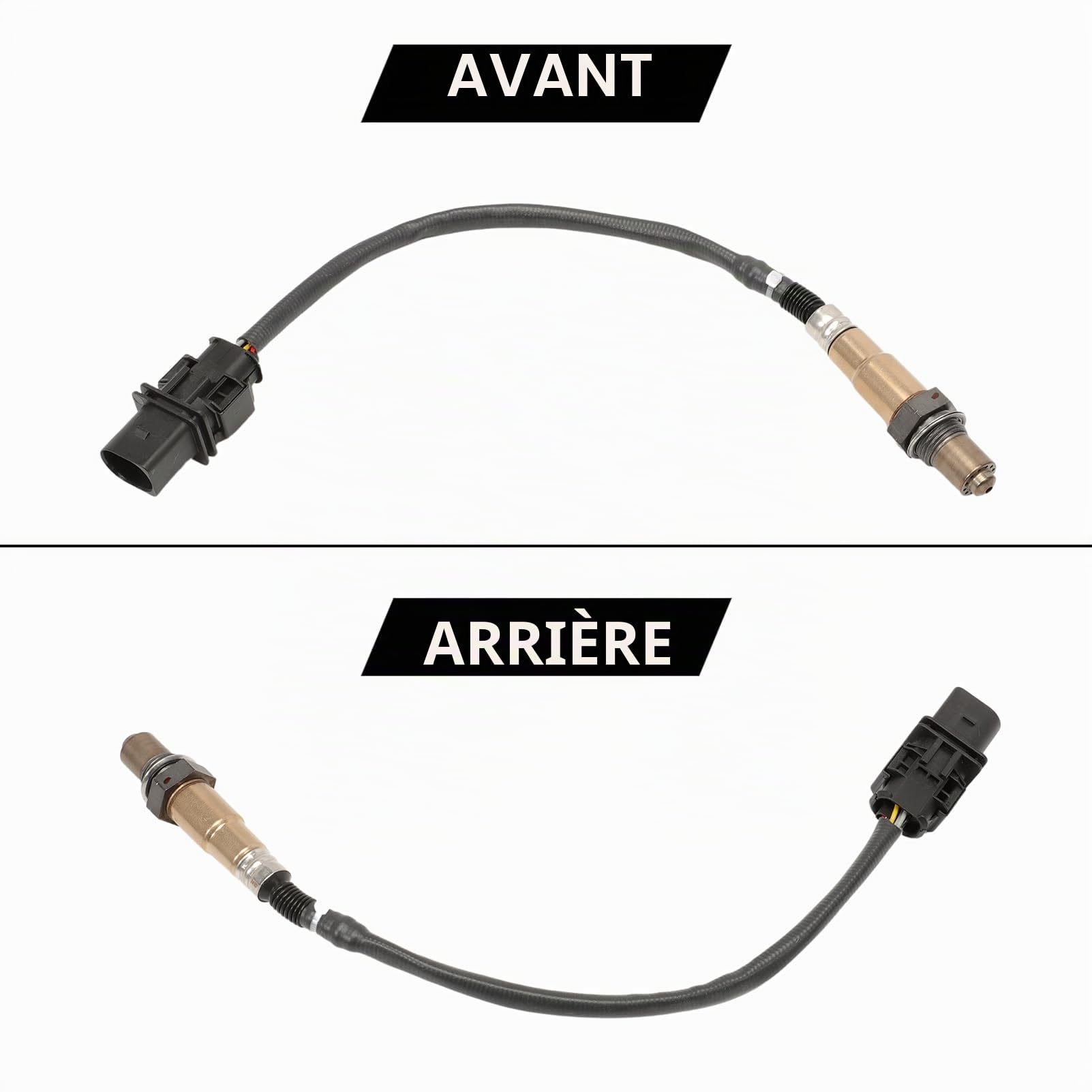 Sonde Lambda Supérieure pour C3 C4 Picasso C5 DS3 DS4 mini R55 R56 207 208 308 508 2008 3008 5008,0258017217 Capteur d'oxygène de la Sonde Lambda supérieure