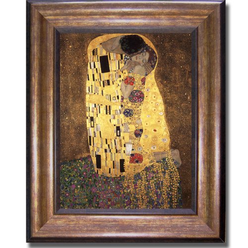 Amazon.co.jp: The Kiss by Gustaveクリムトプレミアムbronze-gold