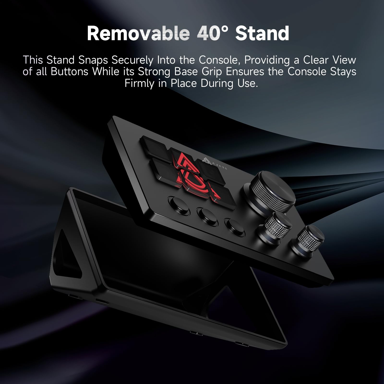 AJAZZ AKP03E - Tastiera macro cablata con controller di flusso, tastiera con collegamento da gioco con 6 tasti programmabili, tastiera visiva personalizzabile con interfaccia AI Pad USB per YouTube