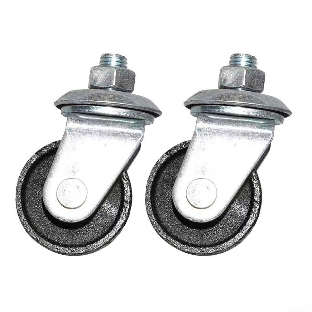 HpLive 2 ruedas giratorias para gato hidráulico, ruedas giratorias horizontales de metal, 12 mm, 3 toneladas, 16 mm, 4 toneladas (16 mm)
