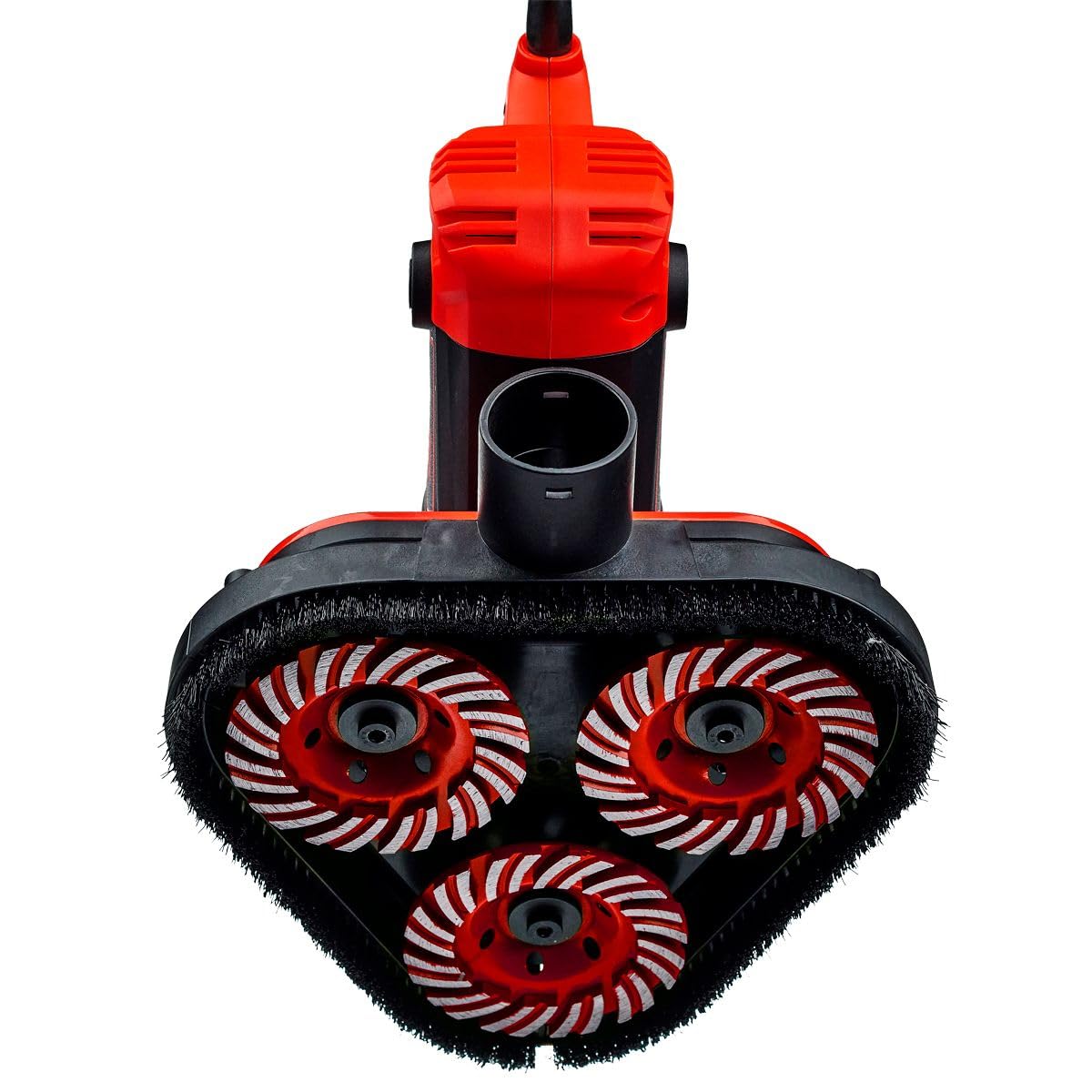 Desbastadora Universal SENDI TRIPPLE GS - Lijadora de Superficies como Hormigon, Adhesivo, Pintura etc - Tres ejes Giratorios Intercambiables - Motor Potente - 2450 W y 230V - Incluye Pulimiento (3)