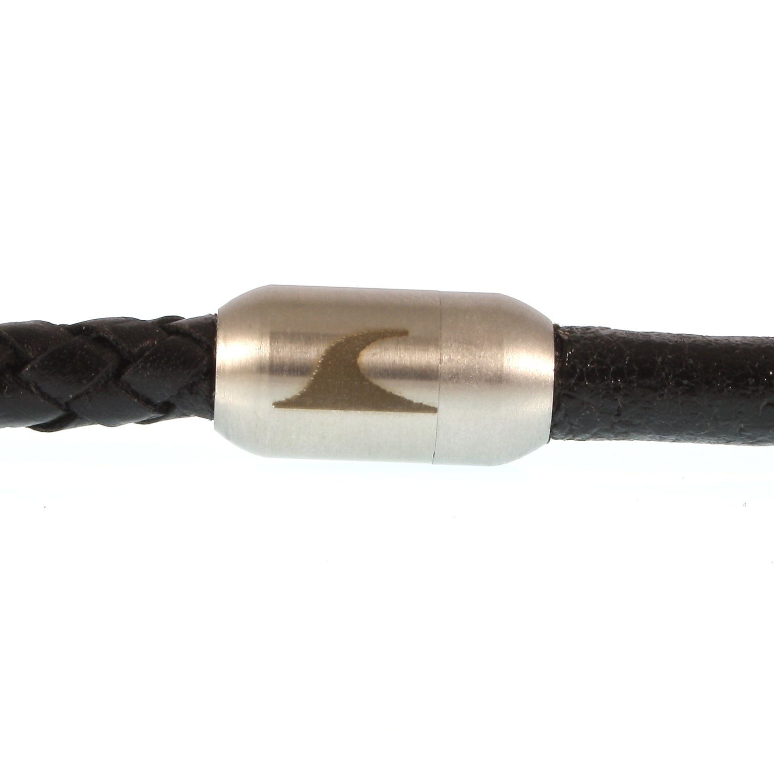 Echt Leder-Armband Malibu RG Schwarz Männer Herren