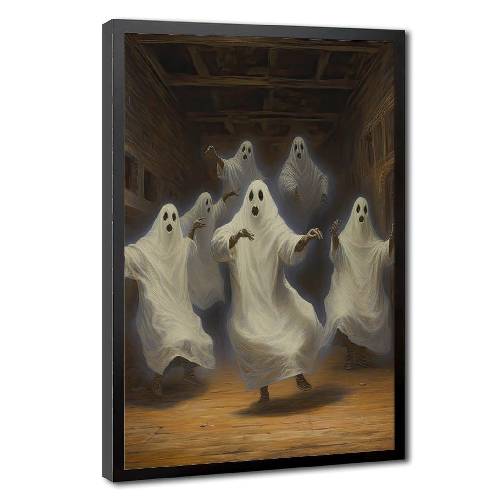 Bareronor Partying Ghosts Canvas Poster Bedroom Decor Landscape Office Room Decor Gift 20" L X 30" W