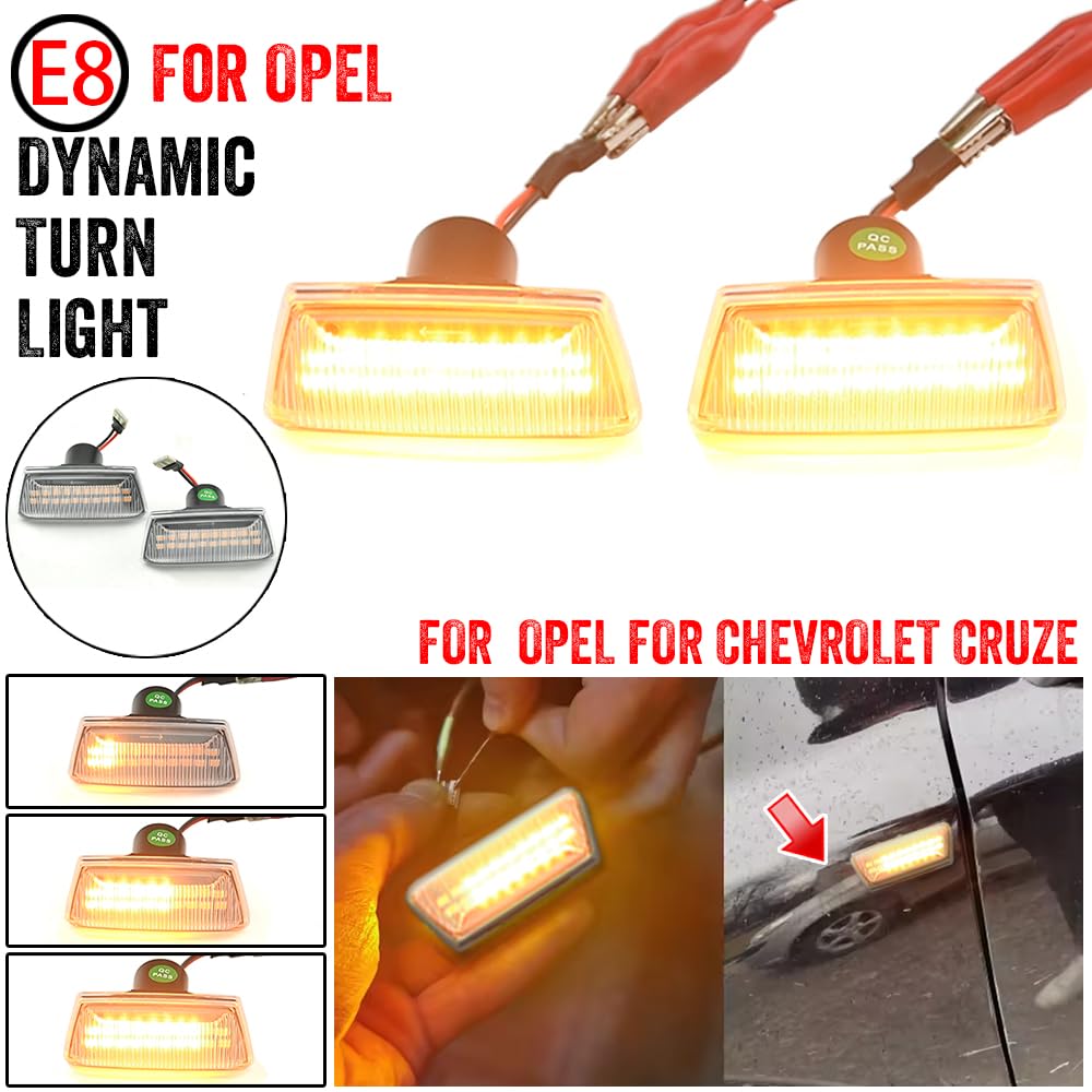 MKptopia 2 Feux Clignotants LED Dynamiques Indicateurs Direction Compatible Ford Focus Mondeo
