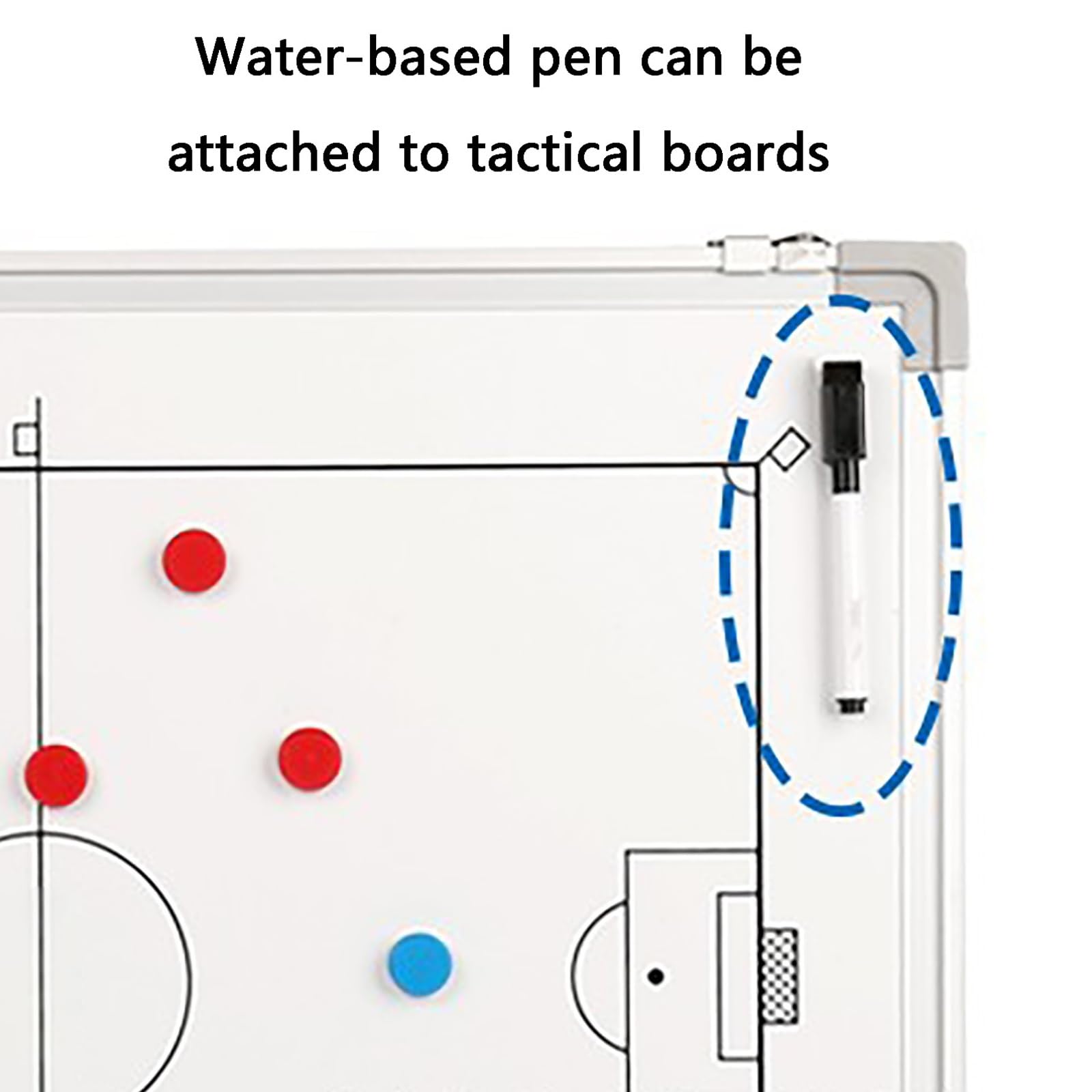 Lavagnetta Strategie di Calcio, Lavagna Calcio Allenatore con Penna Magneti con Penna, Resistente e Durevole, Design Appendibile, per Allenamento Competizione