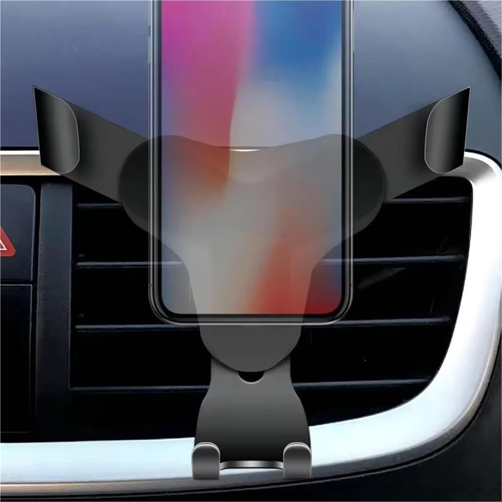 para Xiaomi Universal Gravity Auto Phone Holder Car Air Vent Clip Mount Soporte Móvil Teléfono Soporte Móvil Coche(Silver)