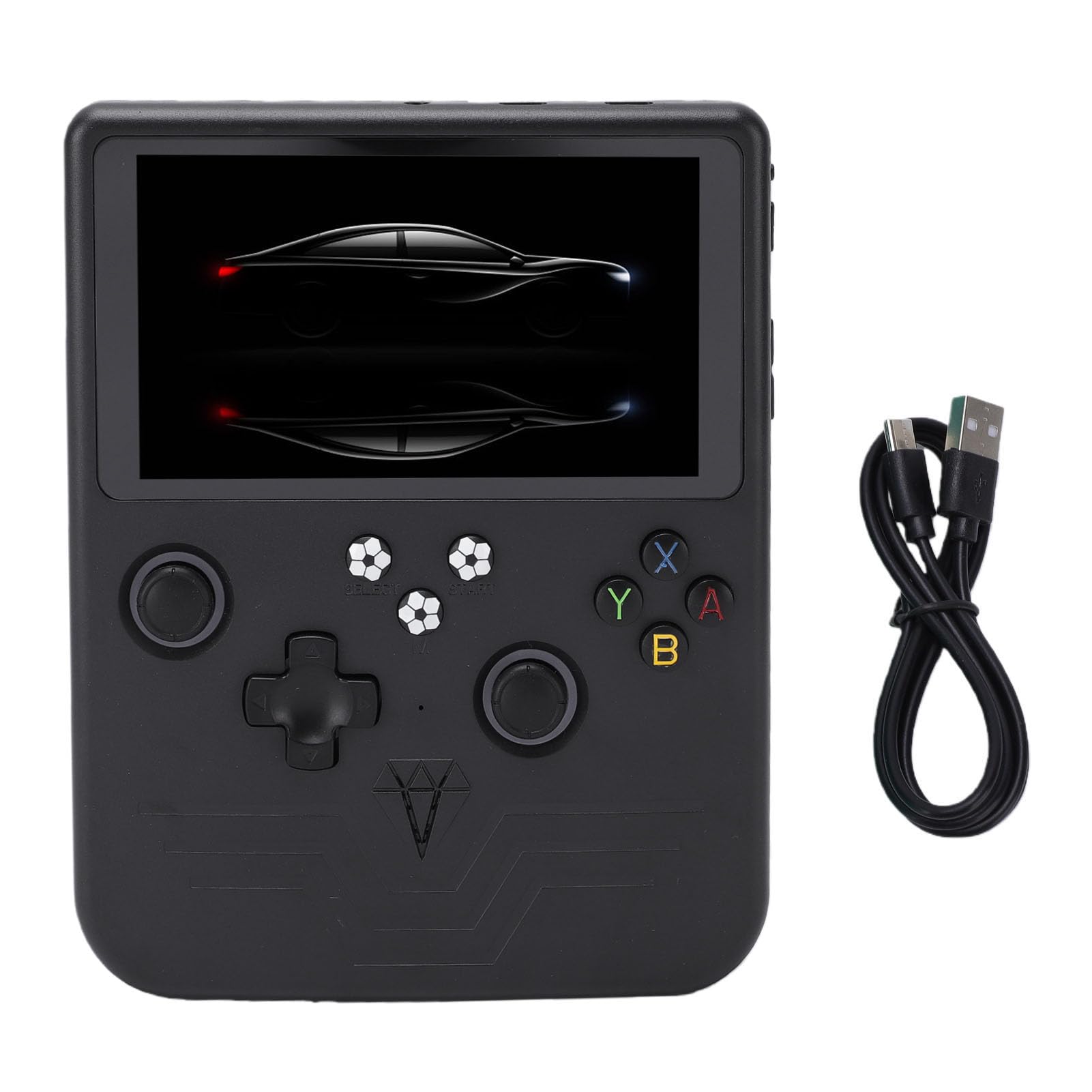 VBESTLIFE Console di Gioco Portatile retrò, Schermo da 6 Pollici con Batteria da 6000 MAh e Scheda di Memoria da 128 GB, per Giochi Classici e Giochi Portatili (BLACK)
