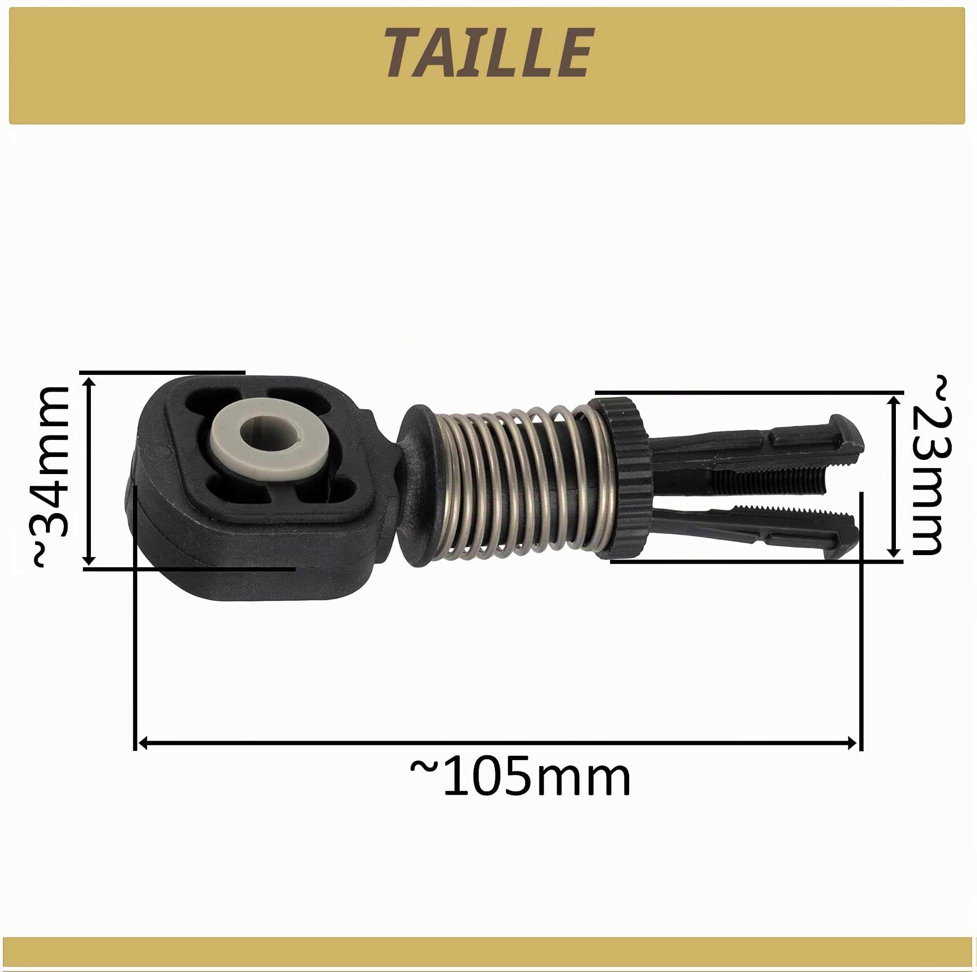 AERZETIX - C66792 - Tirette à câble, boîte de vitesse manuelle - pour véhicules avec tirette de câble pour changer de vitesse - compatible avec numéros OE 1J0711761C