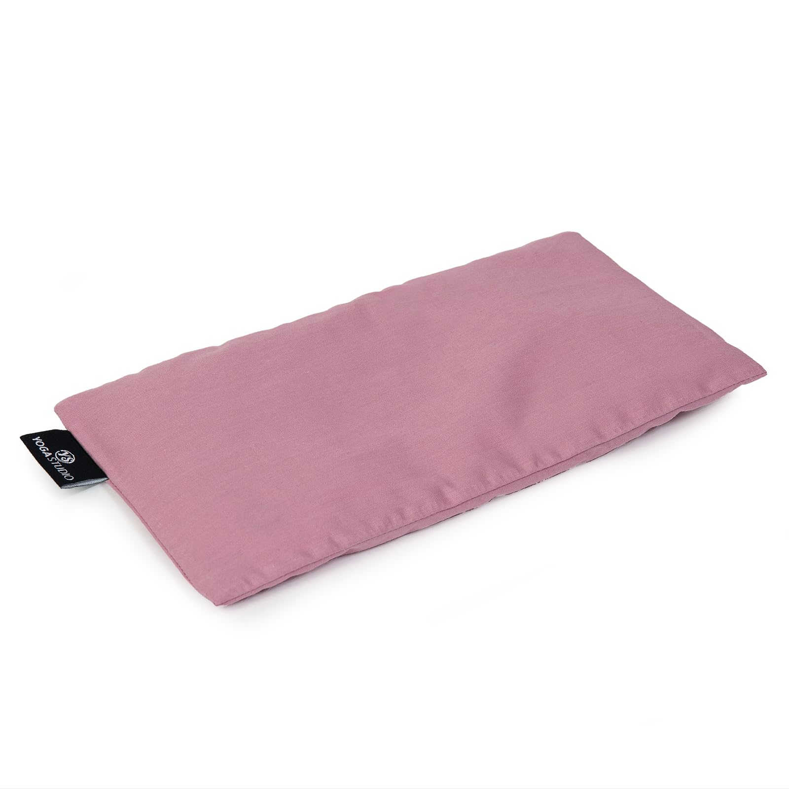 Yoga Studio Eye Pillow | 100% Organic Cotton Cover | Organic Lavender & Linseed Yoga Pillow | Stress Relief Weighted Eye Mask, Relaxation, Aromatherapy, Tired Eyes (Dusty Pink)