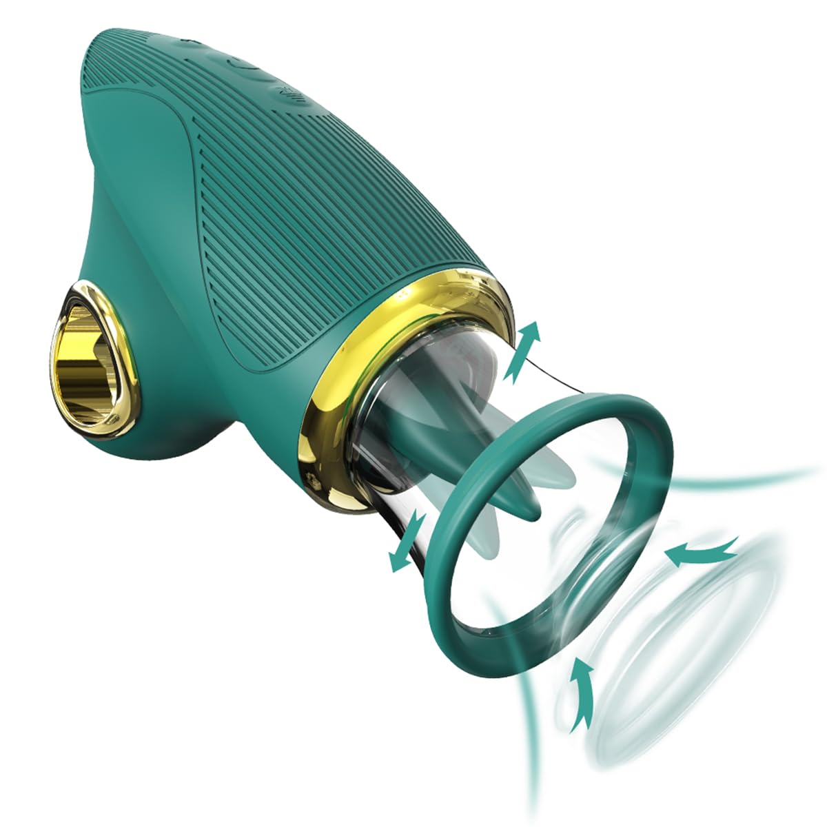 Vibratore succhia-clitoride e capezzoli con 7 funzioni di leccamento e 7 di vibrazione, 5 intensità di aspirazione, giocattolo massaggiante per clitoride e capezzoli per donna