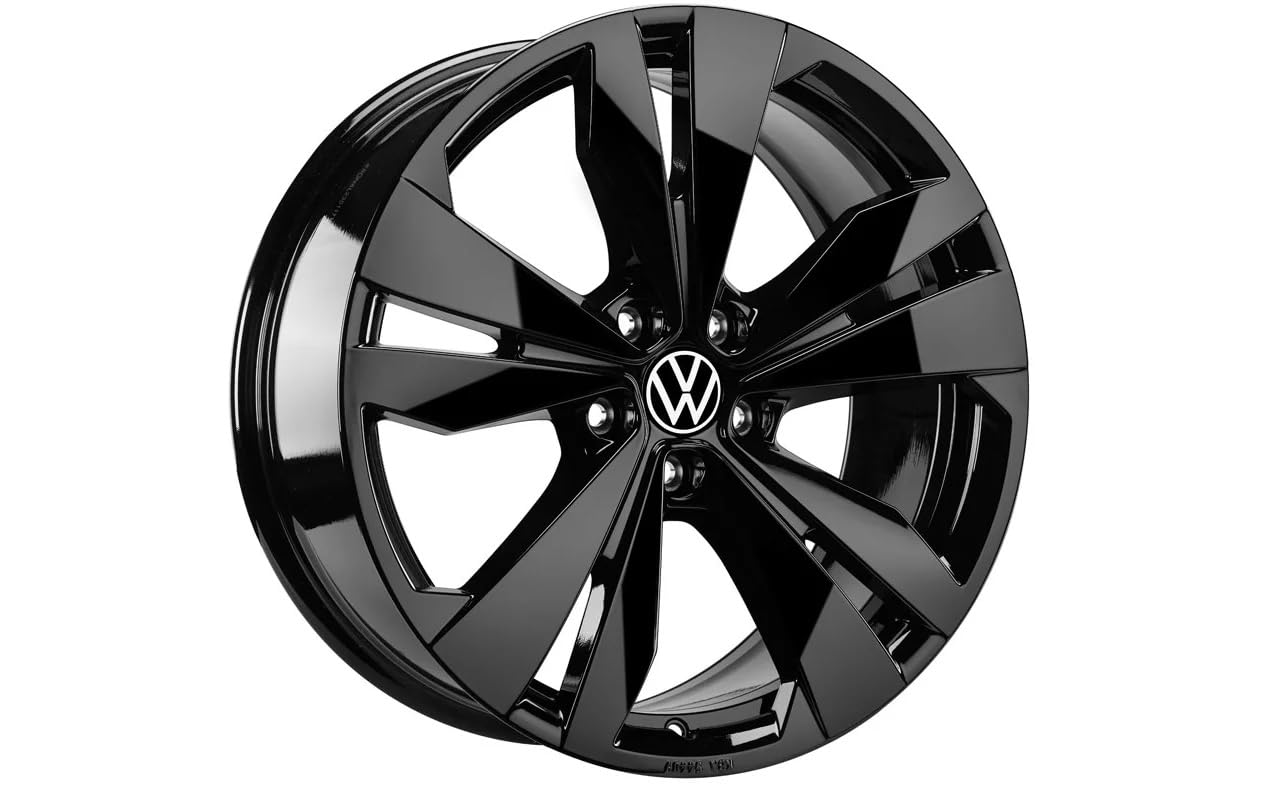 Volkswagen ID.7 Cerchio in Lega Leggera Loen, Alluminio-Magnesio-Silicio, Nero, 8,0J x 19, Invernale, 19 Pollici, PCD 112/5, ET 45mm, Larghezza 8,0J