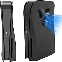 PS5 Console Face Plates,Playstation 5 Accessories with Fan Vents Faceplate，with Dust Filter for Cooling Vents,Shockproof ABS Shell Cover Case - Disc Edition