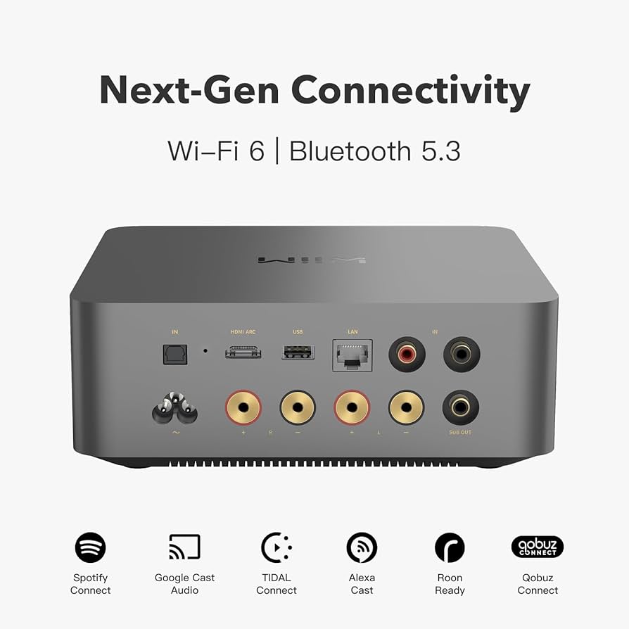 WiiM Amp Ultra avec télécommande vocale 2 | Amplificateur de