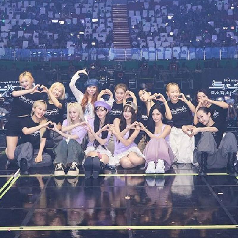 Amazon.co.jp: AESPA Tシャツ 応援服 ParallelLine 2024 夏