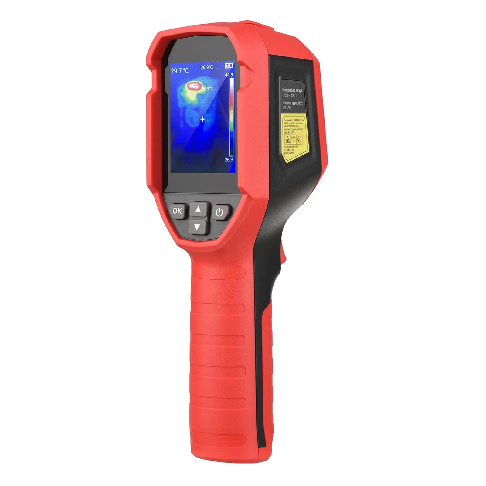 UTi120S Profesjonalna kamera termowizyjna na podczerwień 2,4 cala LCD Cyfrowe aparaty do obrazowania na podczerwień -20 ~ 400°C Zakres temperatur 120 X 90 Rozdzielczość termiczna LED, IP
