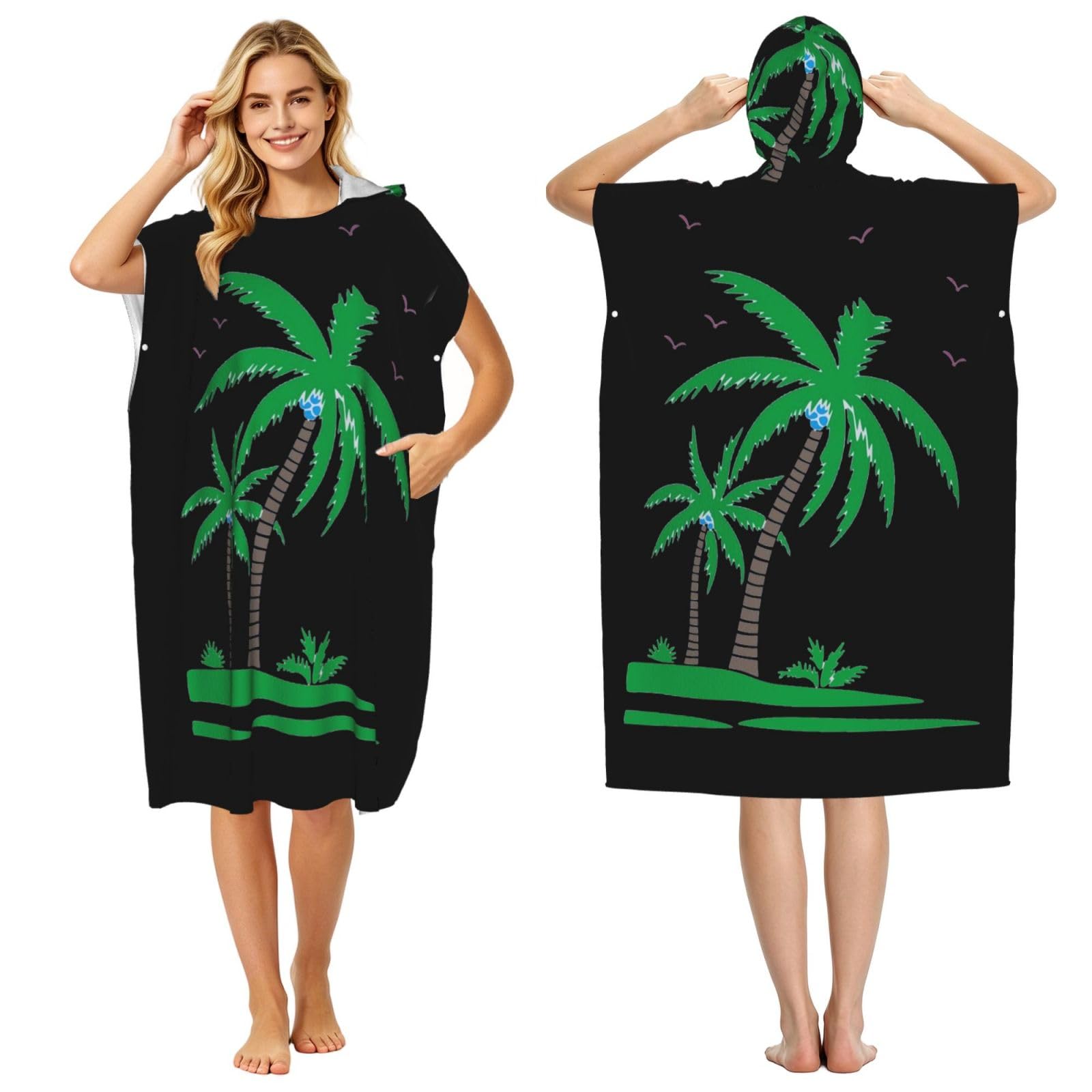 Peignoir à langer en microfibre compact pour natation et sport nautique