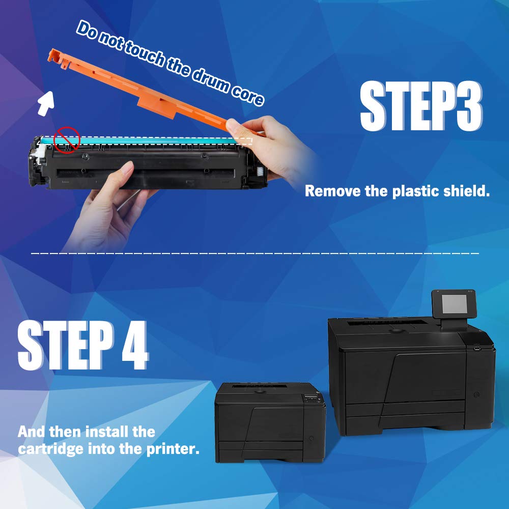 INK E-SALE Remanufactured Toner Cartridge Replacement for HP 131A 131X CF210A CF210X CF211A CF212A CF213A Toner High Yield Set for HP LaserJet Pro 200 M251n M251nw M251 MFP M276nw M276n Color Printer