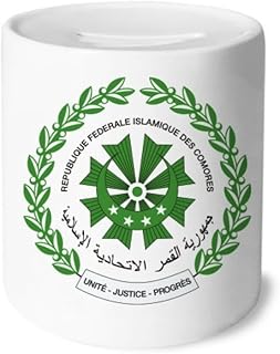 DIYthinker Moroni Comoros National Emblem Money Box Ceramic Coin Case Piggy Bank Gift