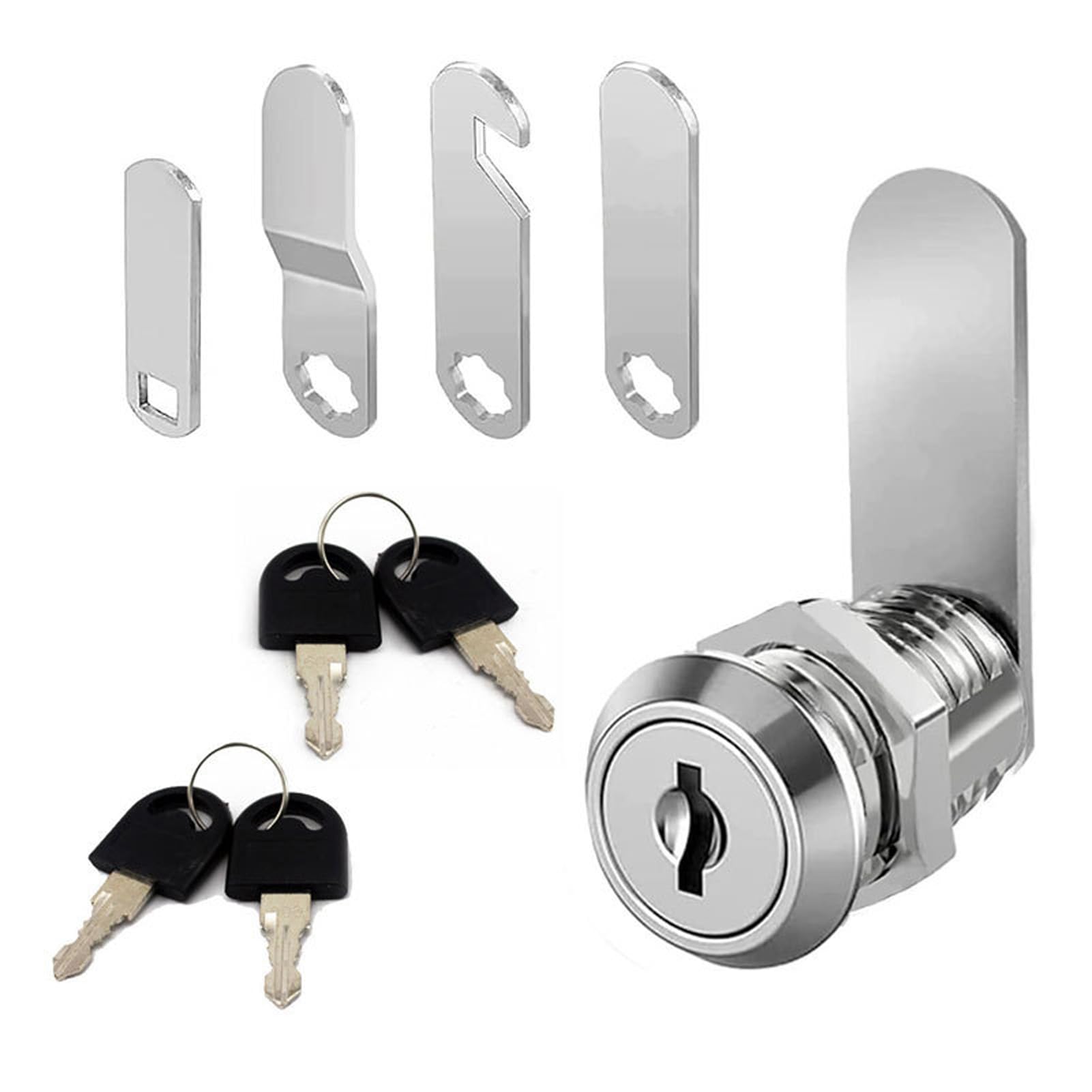 Yesmin 30mm Universal Cam Lock - Replacement Cabinet Drawer Lock for Key Box, Tool Case, Mailbox & Storage Cupboard