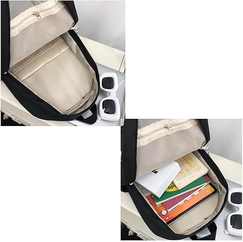 Miniatura 7 de Mochila de Halloween Y2K, linda mochila estética Kawaii para mujer, Negro -, Mochilas Daypack